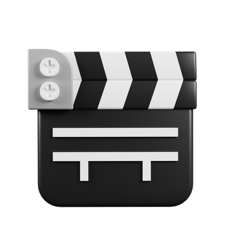 Closed clapperboard  3D Icon
