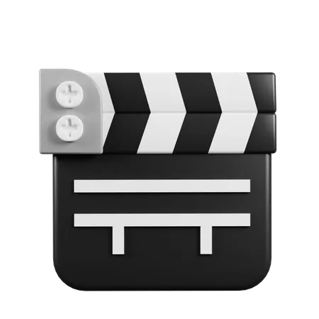 Closed clapperboard  3D Icon