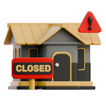 Closed Home  3D Icon