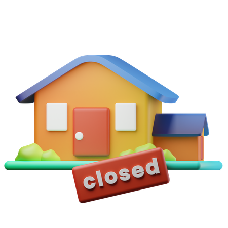 Closed Home 3D Icon
