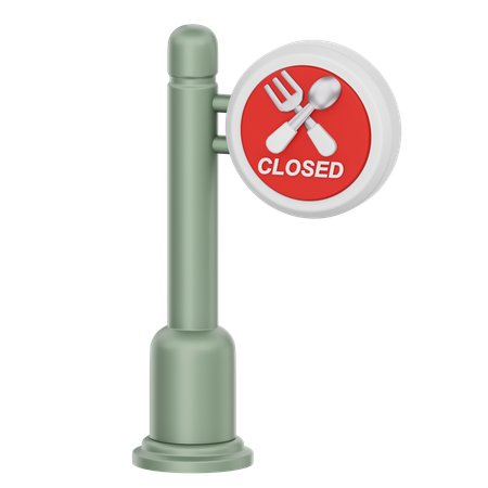 Closed restaurant  3D Icon