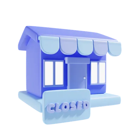 Closed Sign For Shop 3 D Illustration 3D Icon