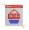 Closed Shopping Website