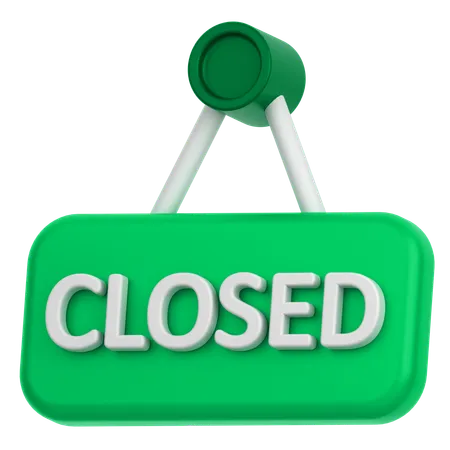 Closed Sign  3D Icon