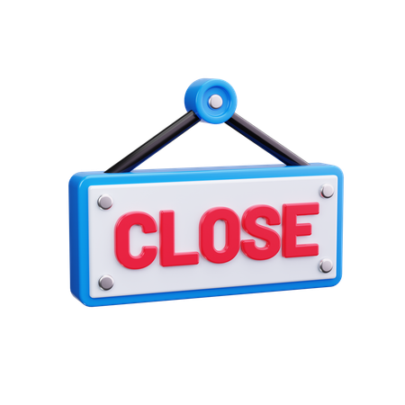 Closed Sign  3D Icon