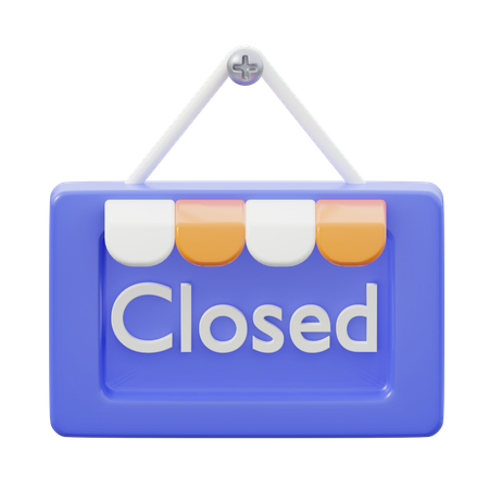 Closed Sign  3D Icon