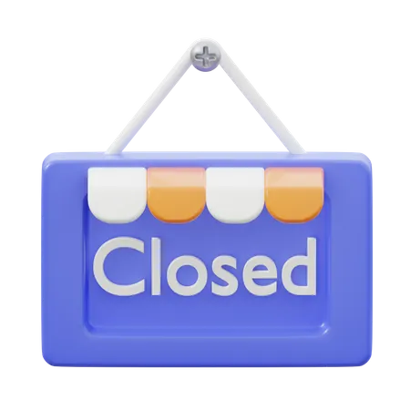 Closed Sign  3D Icon