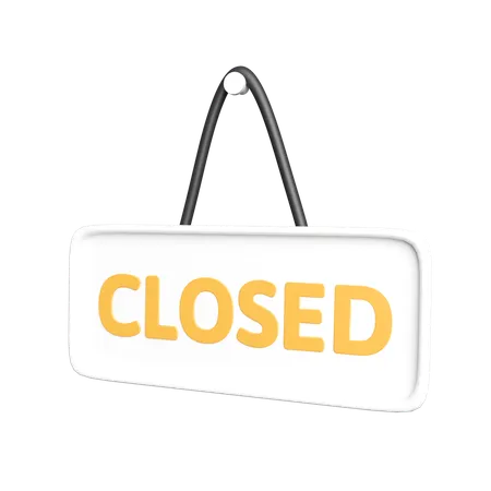 Closed Sign  3D Icon