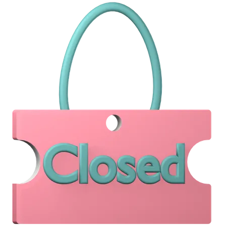 Closed Sign  3D Icon