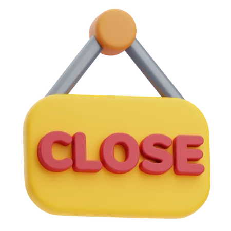 Closed Sign  3D Icon