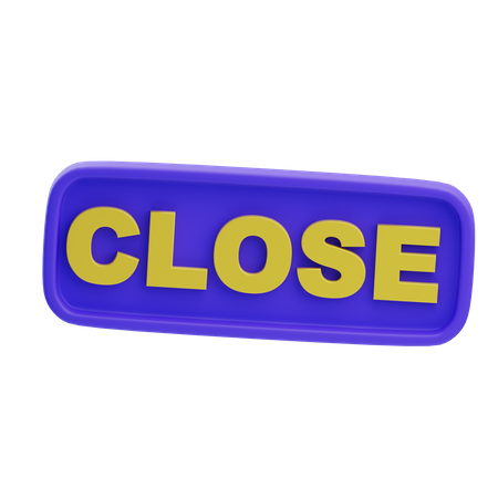 Closed Sign  3D Icon