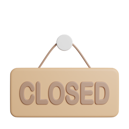 Closed Store  3D Icon