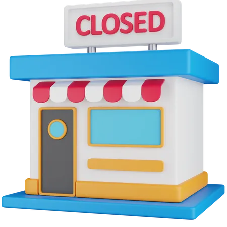 Closed Store  3D Icon