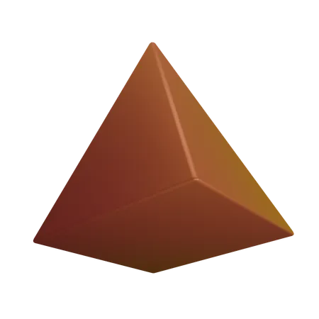 Element Of The Shape Of A Rectangular Pyramid 3D Icon