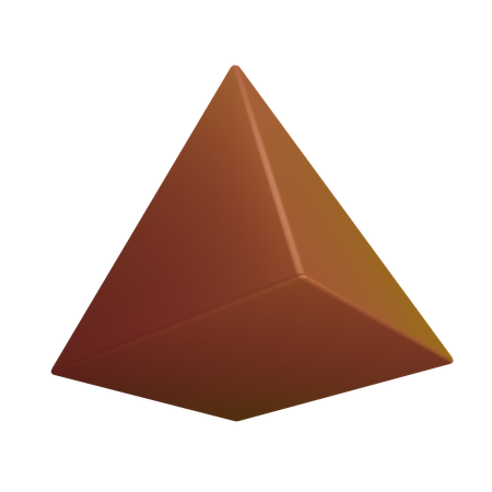 Closed traingle  3D Icon