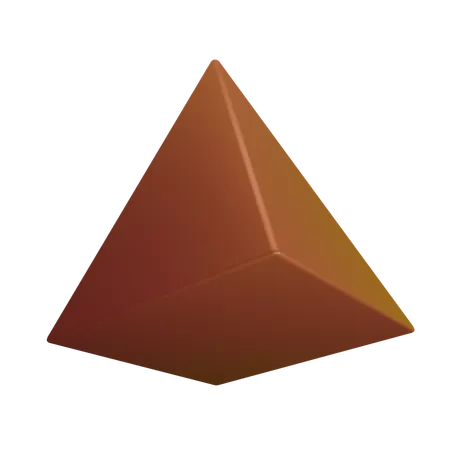 Closed traingle  3D Icon