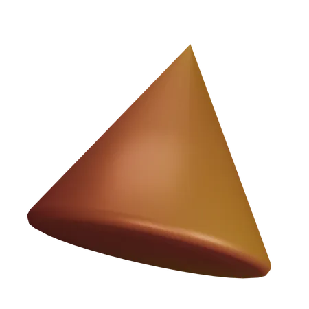 Closed triangle  3D Icon