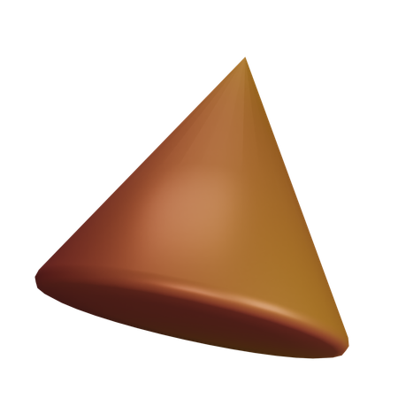 Closed triangle  3D Icon