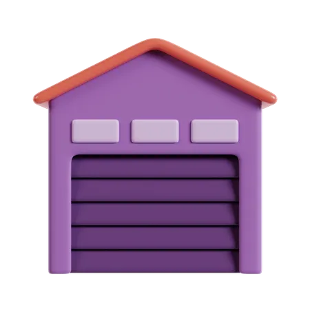Closed Warehouse  3D Icon