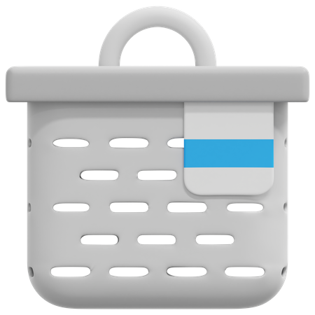 Cloth Bucket  3D Icon