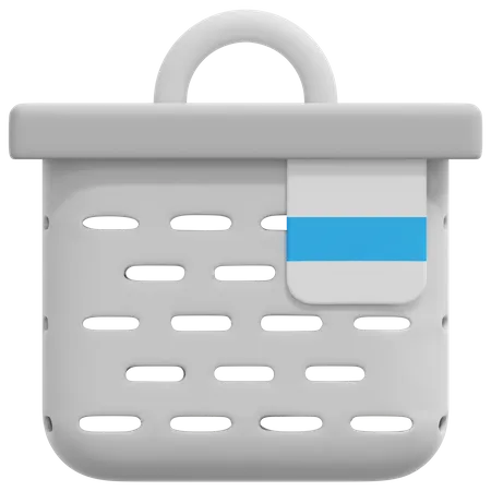 Cloth Bucket  3D Icon