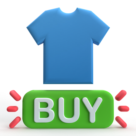 Cloth Buy  3D Icon