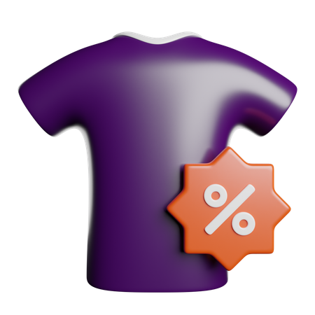 Cloth Discount  3D Icon