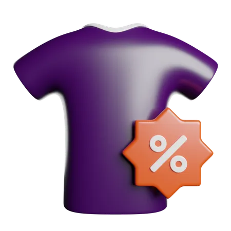 Cloth Discount  3D Icon
