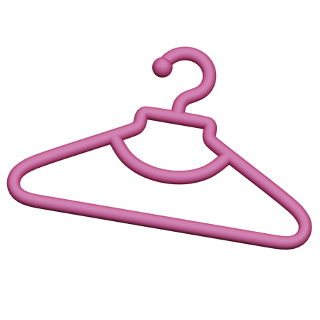 Cloth Hanger 3D Icon