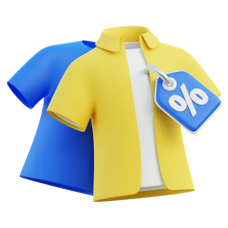 Cloth Product Discount  3D Icon