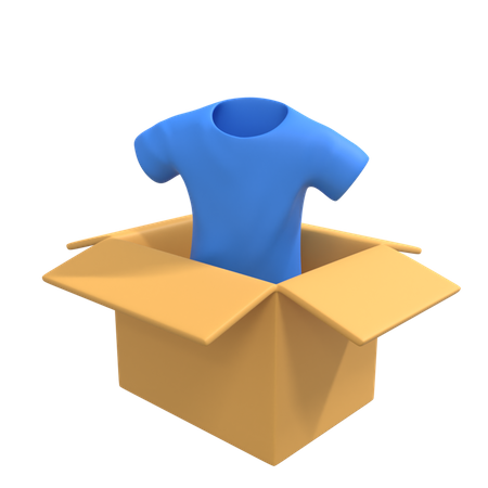 Clothe Delivery  3D Illustration