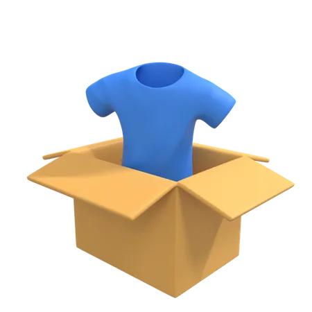 Clothe Delivery  3D Illustration