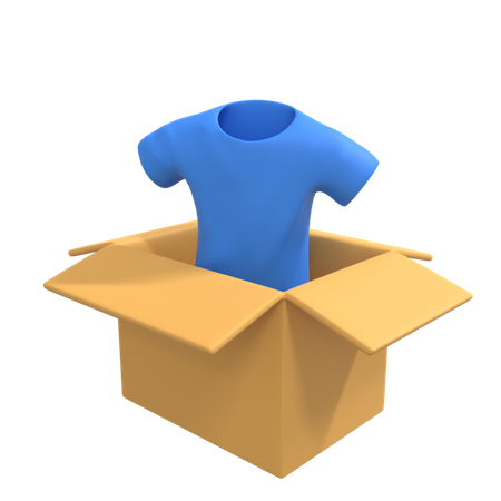 Clothe Delivery 3D Illustration