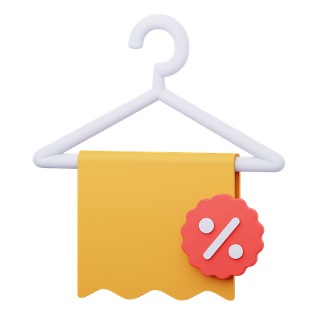 Clothe Discount  3D Icon