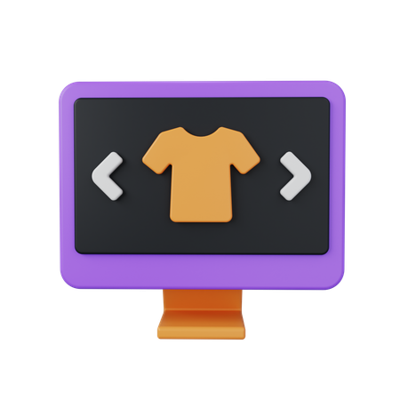 Clothe Shopping  3D Icon