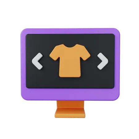 Clothe Shopping  3D Icon