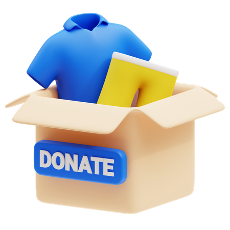 Clothes Donation  3D Icon