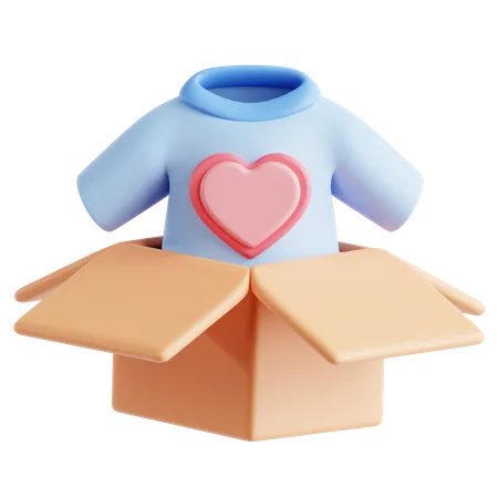 Clothes Donation  3D Icon