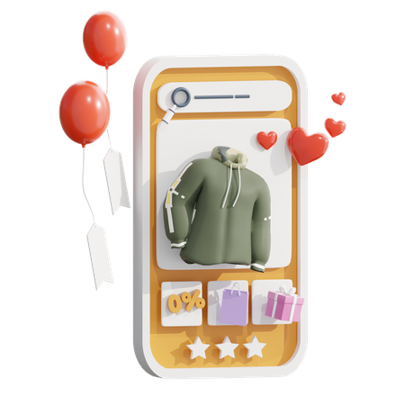 Clothes Shopping  3D Icon