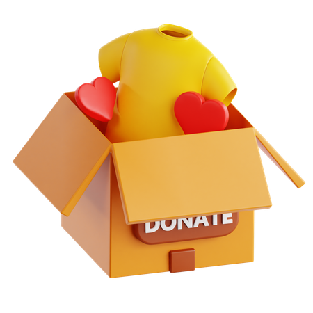 Clothing Donation  3D Icon