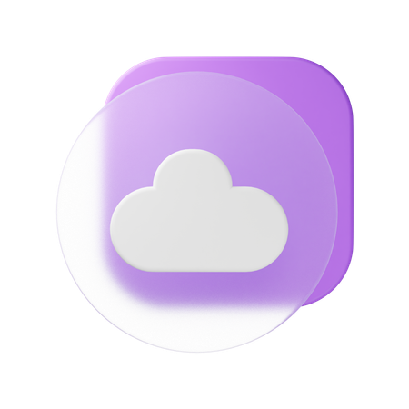 구름  3D Icon