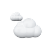 3d clouds 3d logo