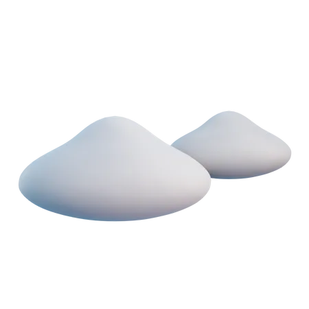 3 D Cloud With Isolated Background 3D Icon