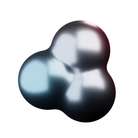 Cloud Abstract Shape  3D Icon