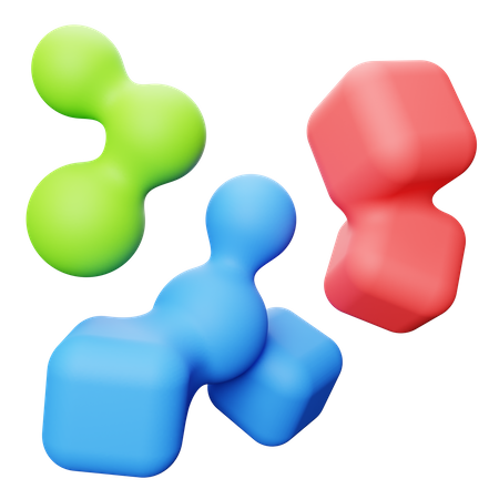 Cloud Abstract shape  3D Icon