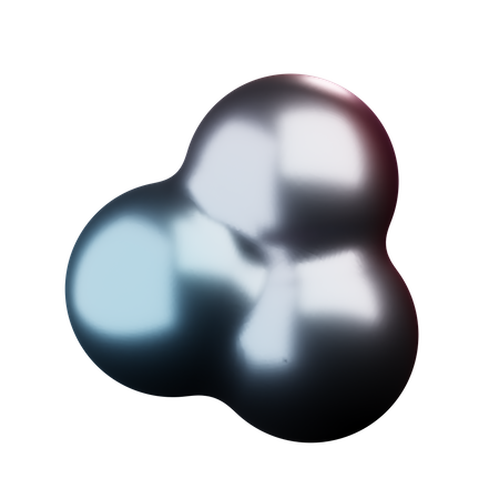 Cloud Abstract Shape  3D Icon