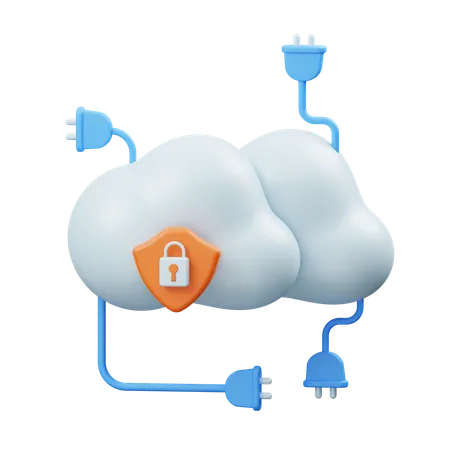 Cloud Access  3D Icon