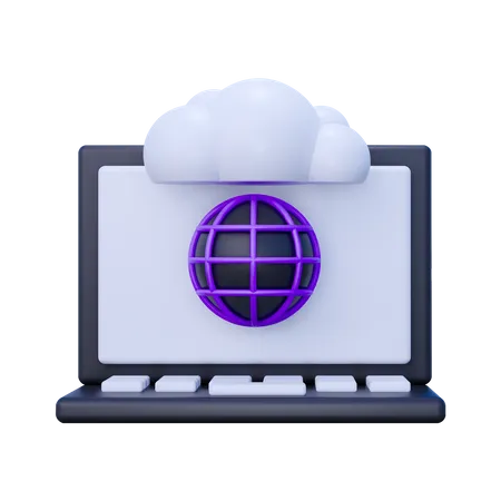 Cloud Access  3D Icon