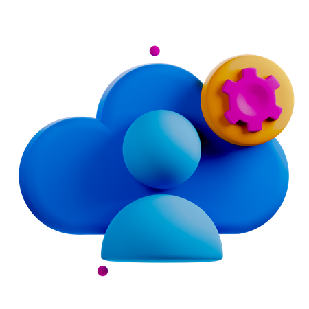 Cloud Admin  3D Icon