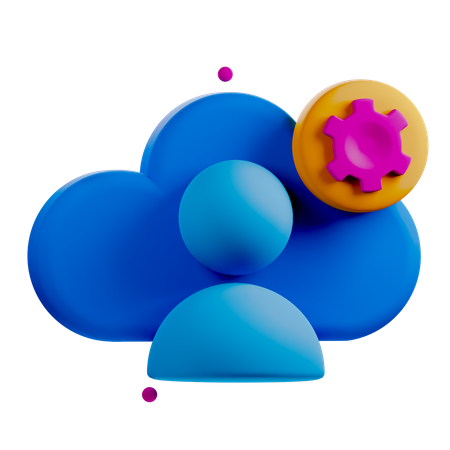 Cloud Admin 3D Icon